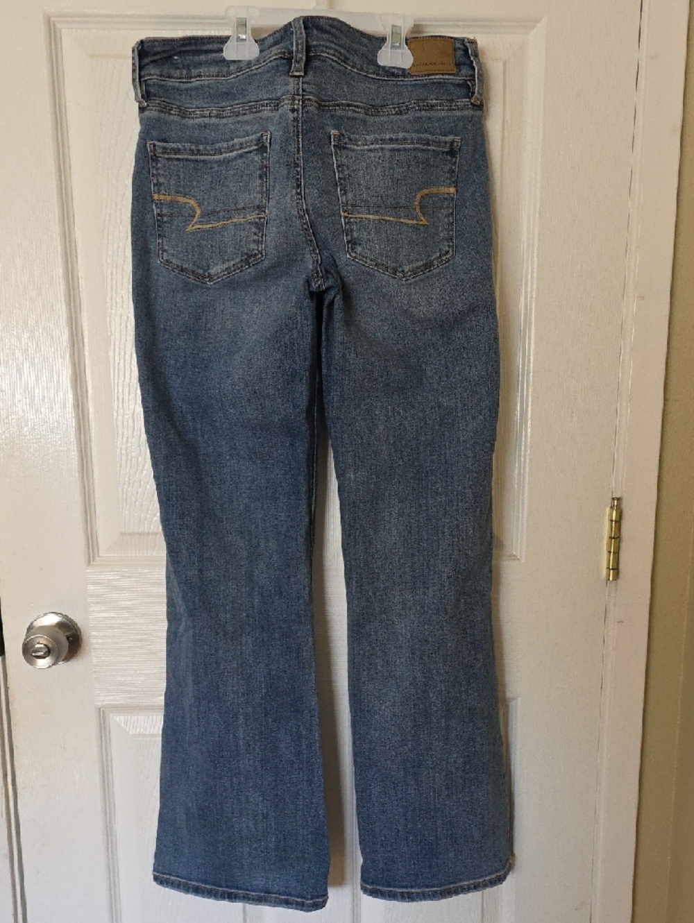 American Eagle Outfitters Blue Flare Jeans + Black Slim Pair - Picture 3 of 14